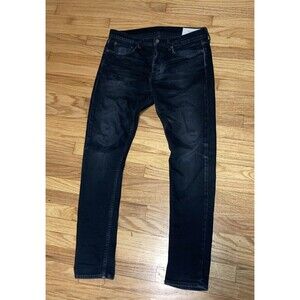 Rag and Bone Jeans Black Size 32x32 Fit 2 Slim Authentic Button Fly